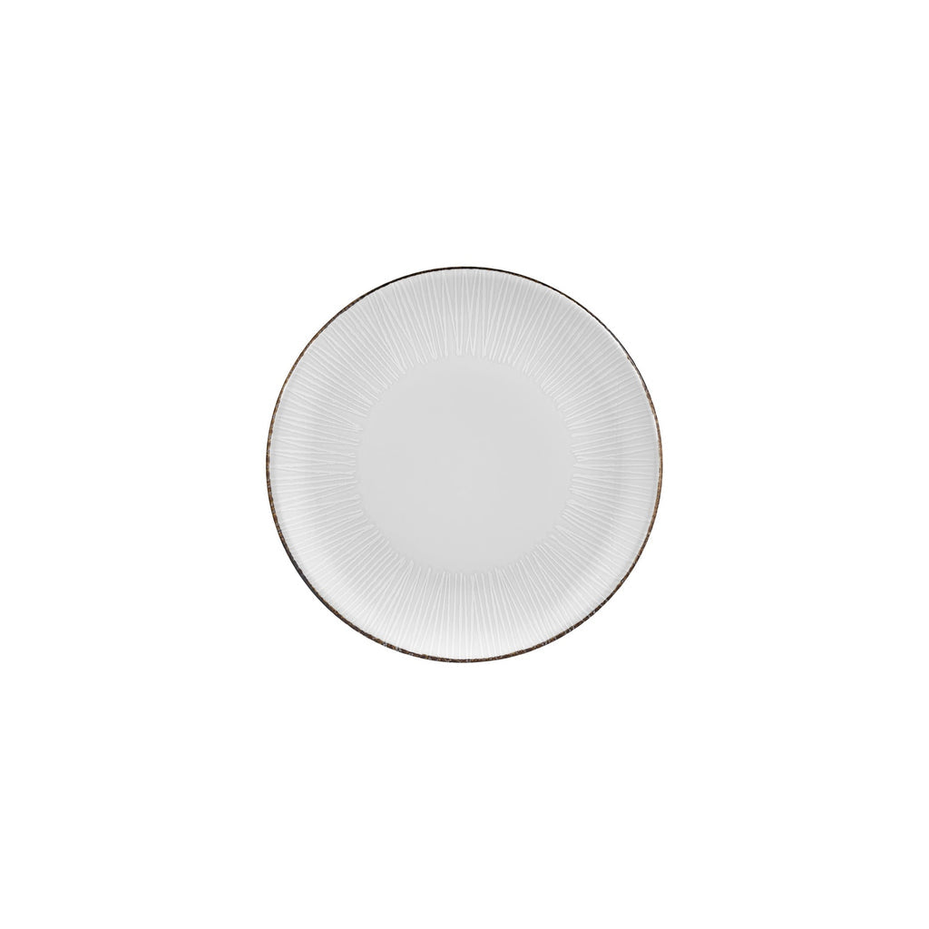 Turgla Grace dia.9Inch  Round Brown Vitrified Plate SKU: T-GREZT23DZ-12