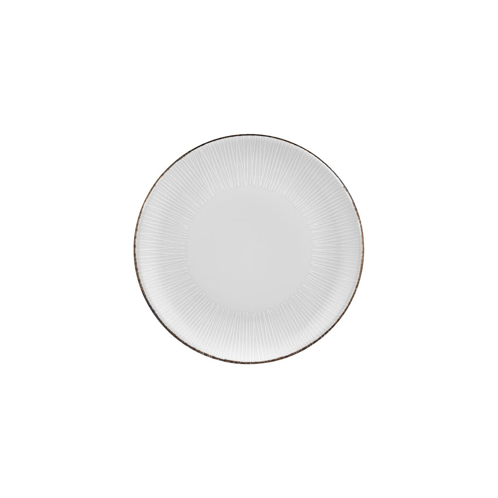 Turgla Grace dia.9.75Inch  Round Brown Vitrified Plate SKU: T-GREZT25DZ-12