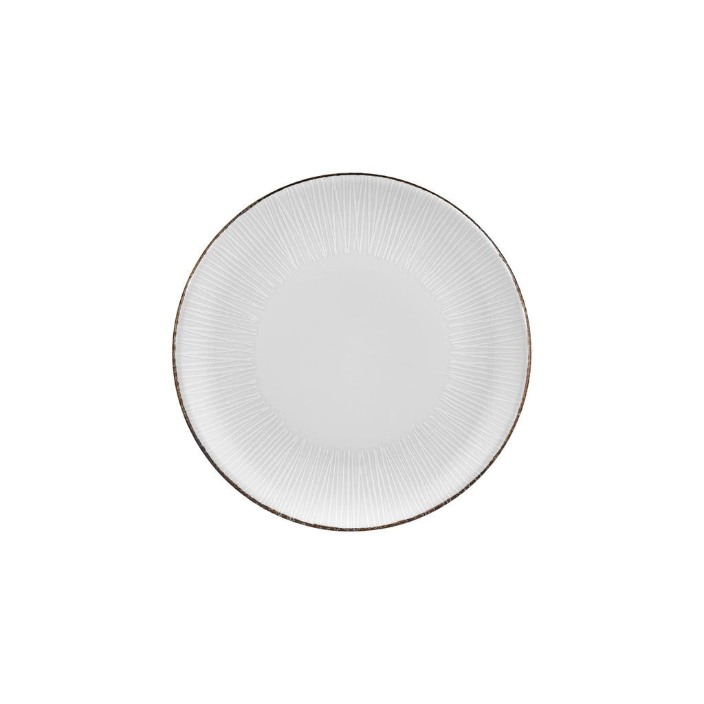 Turgla Grace dia.10.75Inch  Round Brown Vitrified Plate SKU: T-GREZT27DZ-12