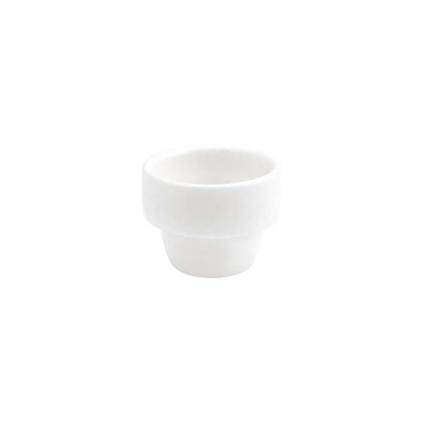 Turgla Banquet dia.2.25Inch  h:0Inch  Round Warm White Vitrified Egg Cup SKU: T-GT01YM-24