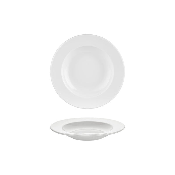 Turgla Banquet dia.9Inch  h:0Inch  10 oz. Round Warm White Vitrified Deep Plate SKU: T-GT23CK-12