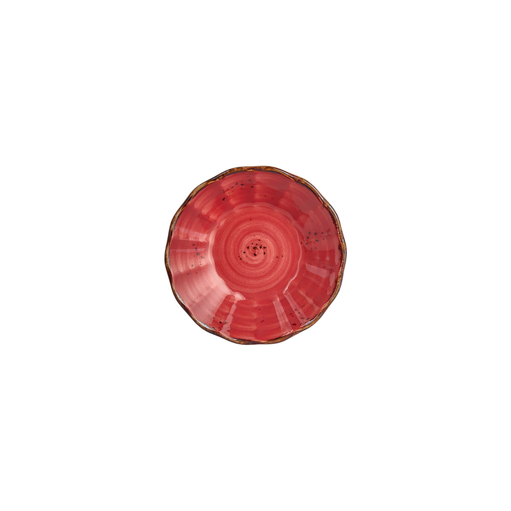 Turgla Ardent dia.4.25Inch  Round Red Vitrified Saucer SKU: T-HAADAC105CBT-48