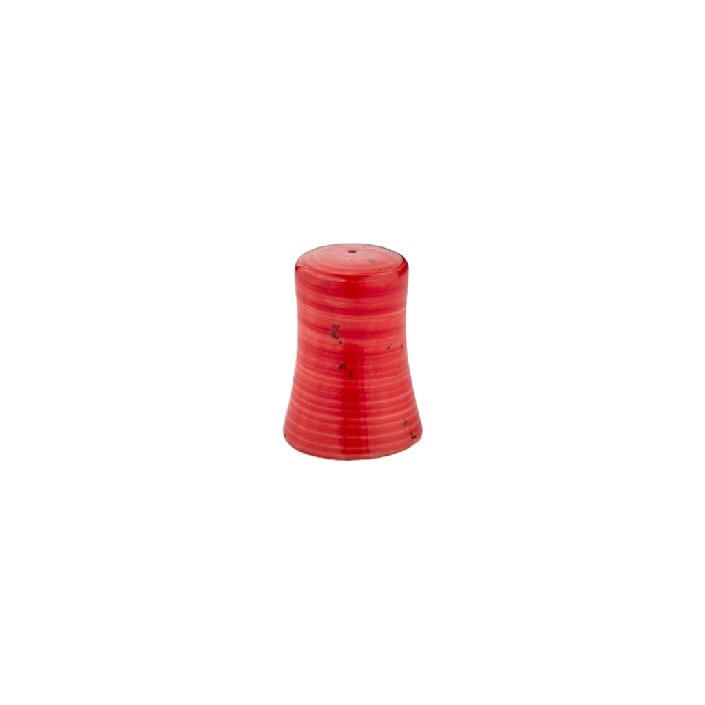 Turgla Ardent dia.2Inch  h:0Inch  Round Red Vitrified Pepper Shaker SKU: T-HAADGT01BB-24