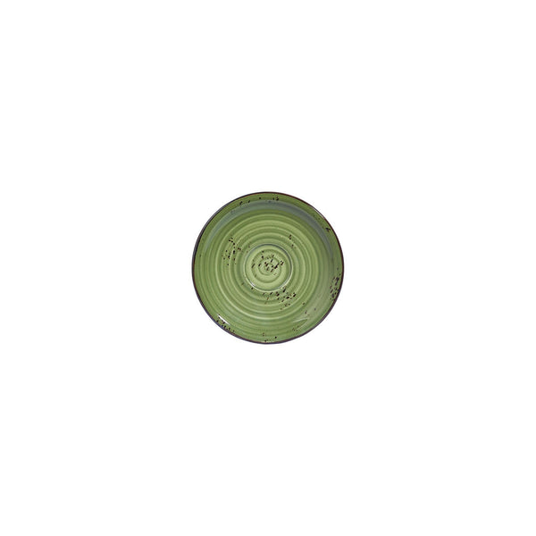 Turgla Breeze dia.4.75Inch  Round Green Vitrified Saucer SKU: T-HABRZT01KT-24