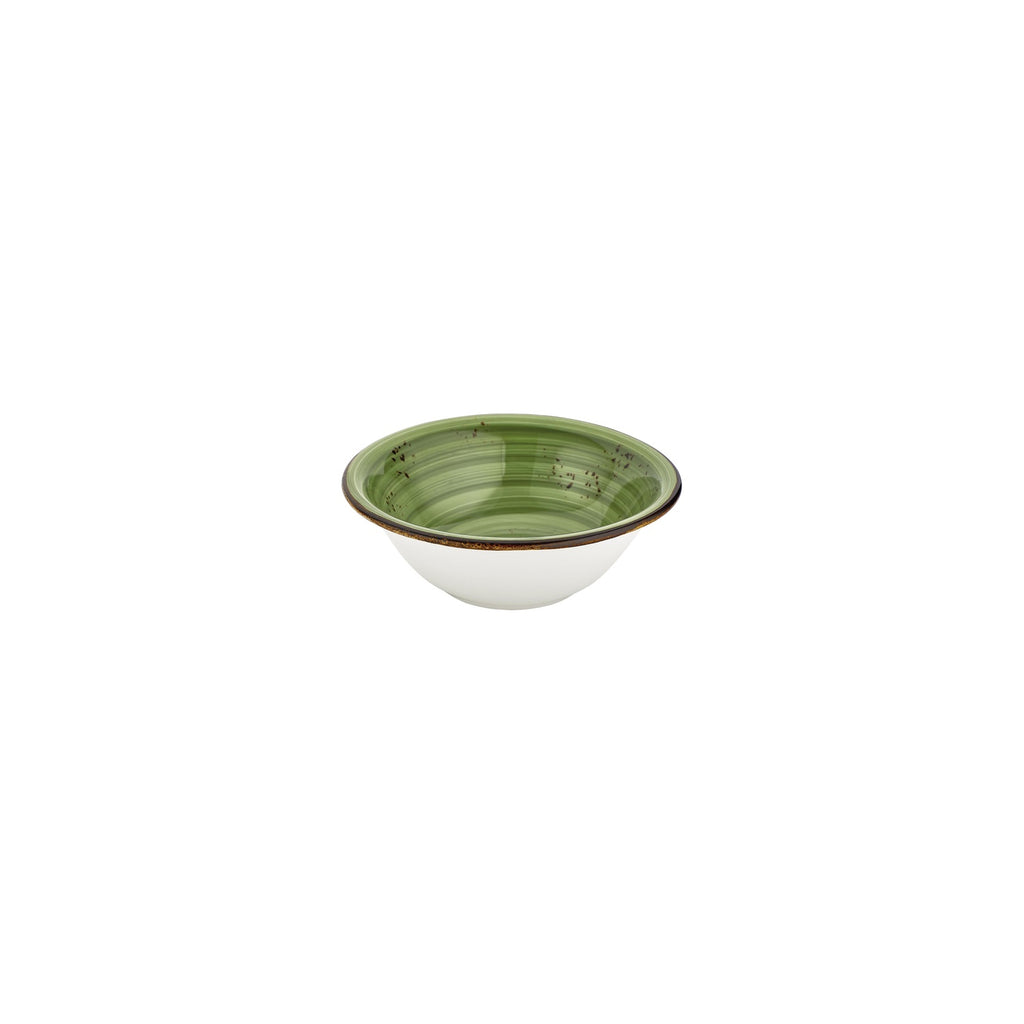 Turgla Breeze dia.6.25Inch  h:2.25Inch  17 oz. Round Green Vitrified Bowl SKU: T-HABRZT16KS-12