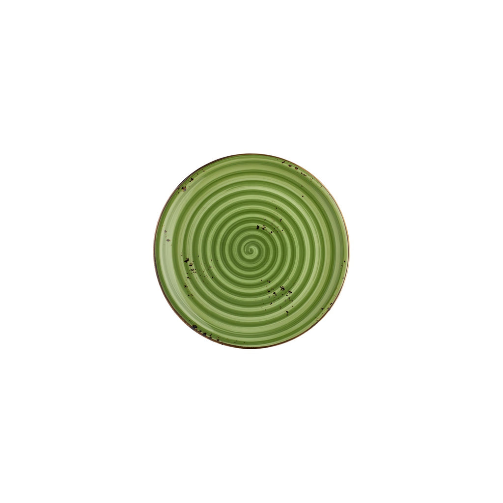 Turgla Breeze dia.8.25Inch  Round Green Vitrified Plate SKU: T-HABRZT21DZ-12