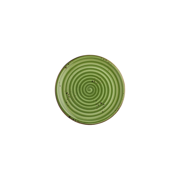 Turgla Breeze dia.8.25Inch  Round Green Vitrified Plate SKU: T-HABRZT21DZ-12