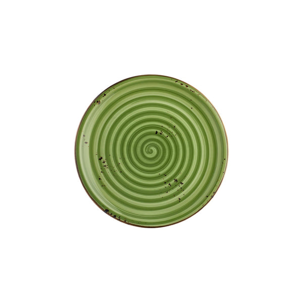 Turgla Breeze dia.10.75Inch  Round Green Vitrified Plate SKU: T-HABRZT27DZ-12