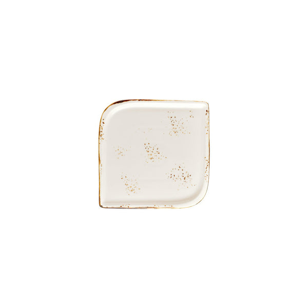 Turgla Harmony Elegance 7.5Inch  x 7.5Inch  Square Brown Vitrified Plate SKU: T-HAELAR25KR-12