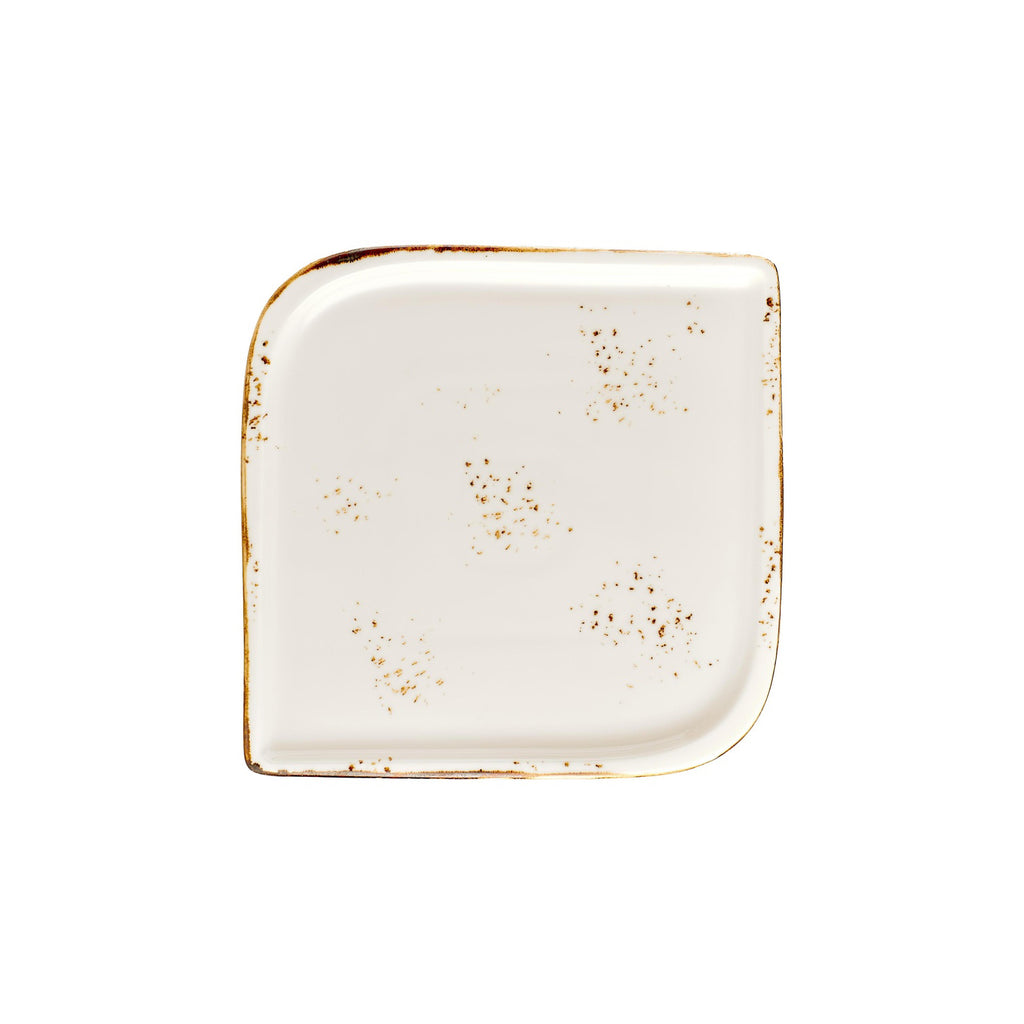 Turgla Harmony Elegance 11Inch  x 11Inch  Square Brown Vitrified Plate SKU: T-HAELAR38KR-6