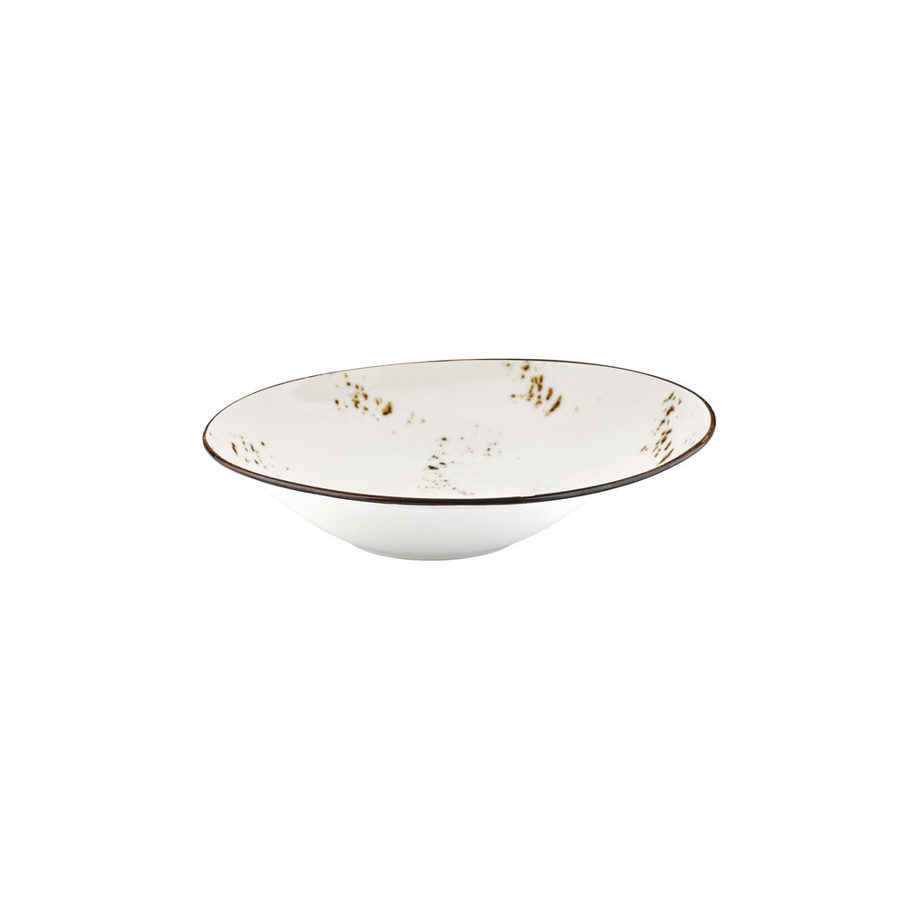 Turgla Harmony Elegance 11.75Inch  x 11.75Inch  x h:0Inch  24 oz. Organic Brown Vitrified Deep Plate SKU: T-HAELGBR30CK-6