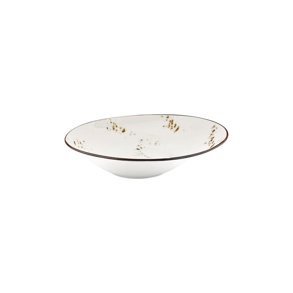 Turgla Harmony Elegance 11.75Inch  x 11.75Inch  x h:0Inch  24 oz. Organic Brown Vitrified Deep Plate SKU: T-HAELGBR30CK-6
