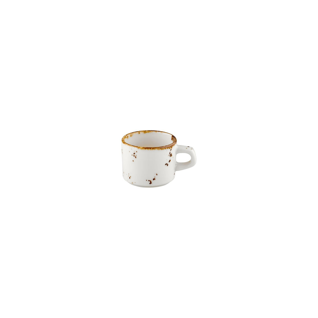 Turgla Harmony Elegance dia.2.25Inch  h:0Inch  3 oz. Round Brown Vitrified Espresso Cup SKU: T-HAELGT01KF-12