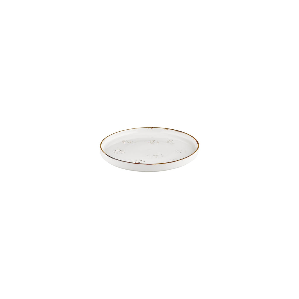 Turgla Harmony Elegance dia.6.25Inch  Round Brown Vitrified Plate SKU: T-HAELHL16RD-6