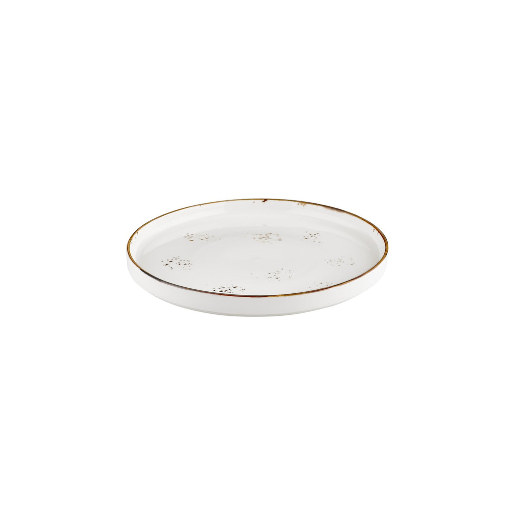 Turgla Harmony Elegance dia.10.75Inch  Round Brown Vitrified Plate SKU: T-HAELHL27RD-6