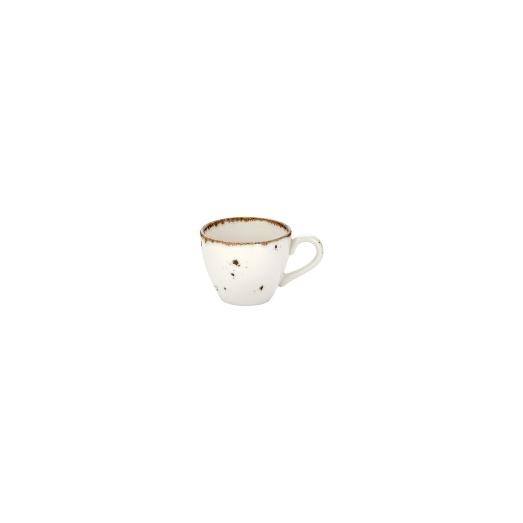 Turgla Harmony Elegance dia.2.25Inch  h:2Inch  3 oz. Round Brown Vitrified Espresso Cup SKU: T-HAELZT01KF-12