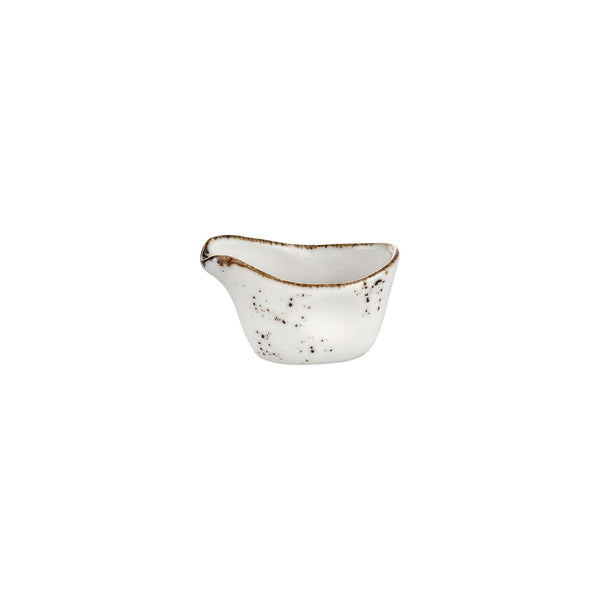 Turgla Harmony Elegance 3.25Inch  x 2Inch  x h:0Inch  2 oz. Oval Brown Vitrified Creamer SKU: T-HAELZT01ST-24