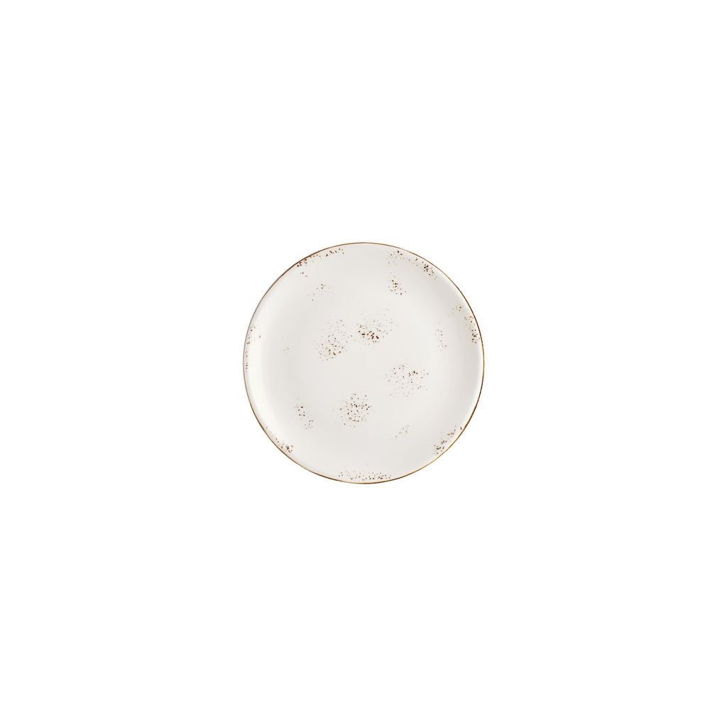 Turgla Harmony Elegance dia.6.75Inch  Round Brown Vitrified Plate SKU: T-HAELZT17DZ-12