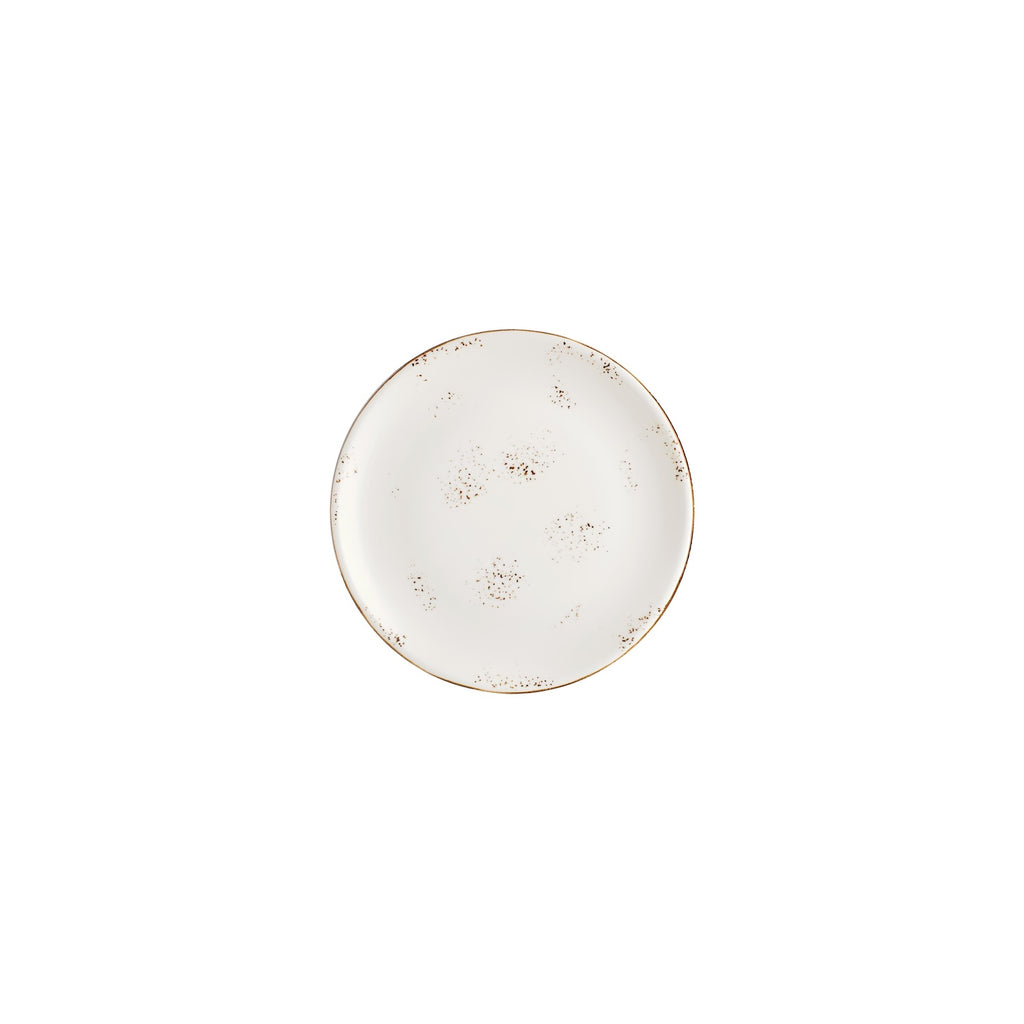 Turgla Harmony Elegance dia.7.5Inch  Round Brown Vitrified Plate SKU: T-HAELZT19DZ-12