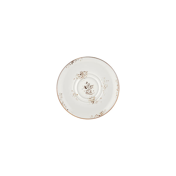 Turgla Harmony Elegance dia.7.5Inch  Round Brown Vitrified Saucer SKU: T-HAELZT19KNS-12