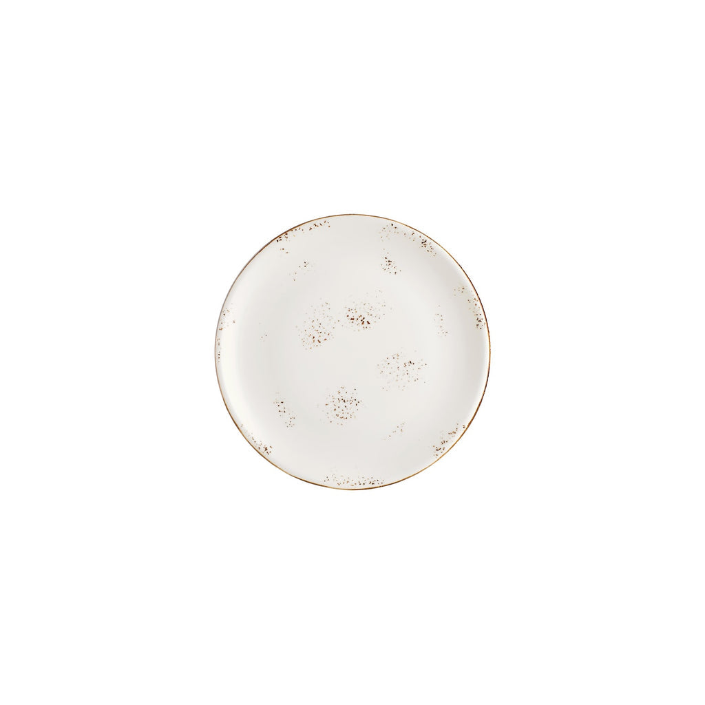 Turgla Harmony Elegance dia.8.25Inch  Round Brown Vitrified Plate SKU: T-HAELZT21DZ-12