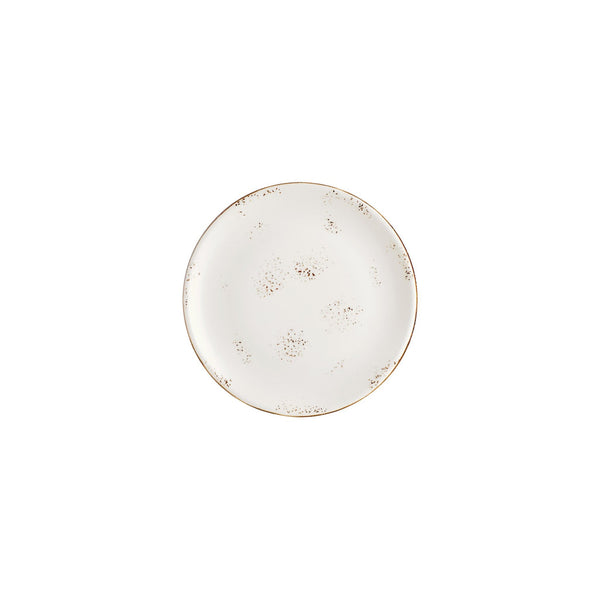 Turgla Harmony Elegance dia.8.25Inch  Round Brown Vitrified Plate SKU: T-HAELZT21DZ-12
