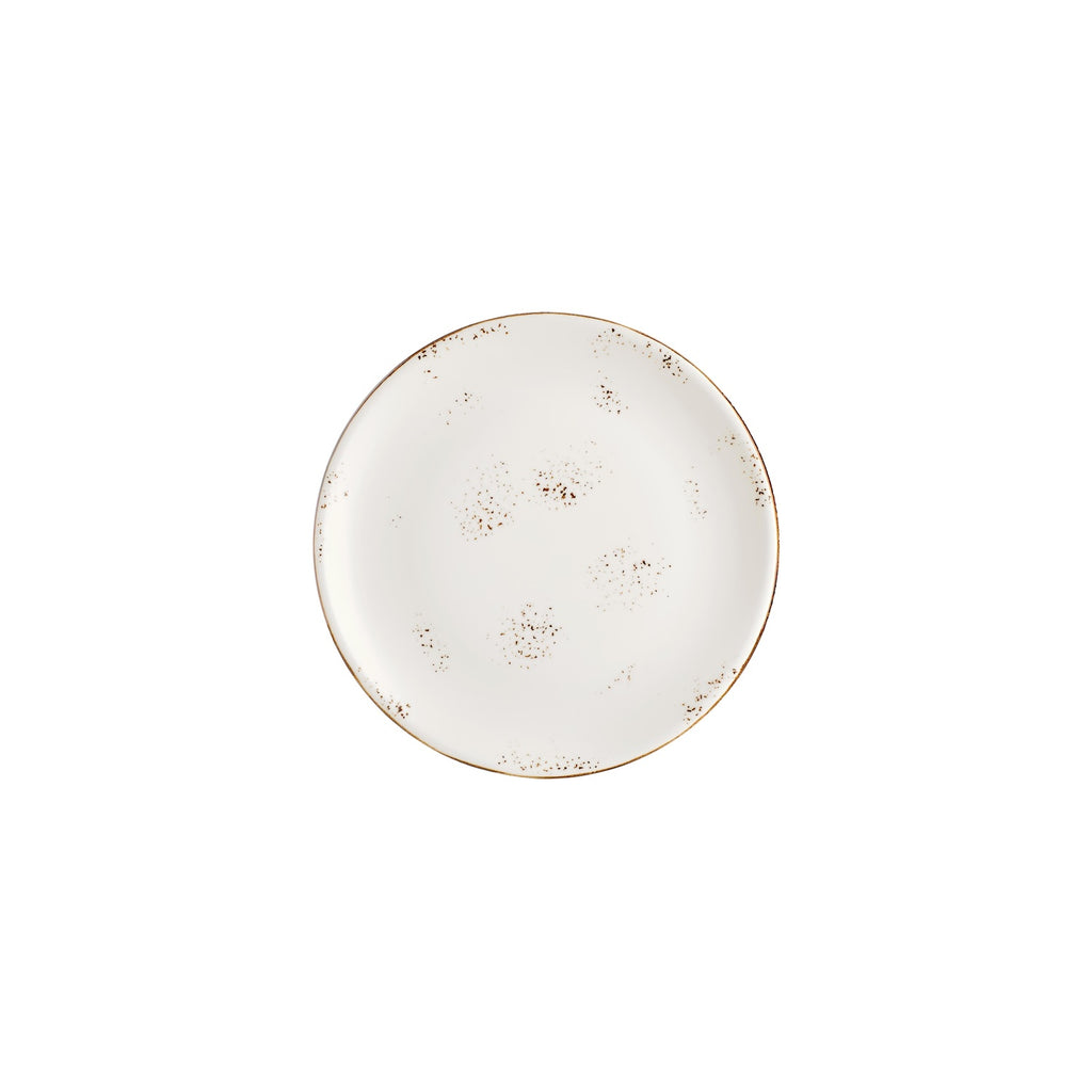 Turgla Harmony Elegance dia.9Inch  Round Brown Vitrified Plate SKU: T-HAELZT23DZ-12