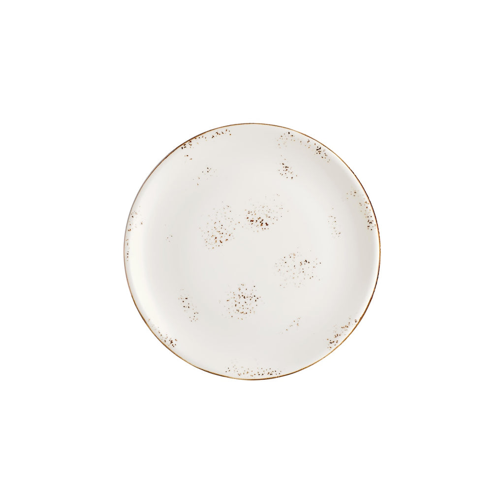 Turgla Harmony Elegance dia.10.75Inch  Round Brown Vitrified Plate SKU: T-HAELZT27DZ-12