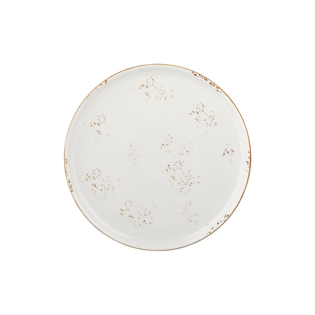 Turgla Harmony Elegance dia.12.5Inch  x 12.5Inch  Round Brown Vitrified Pizza Plate SKU: T-HAELZT32PZT-6