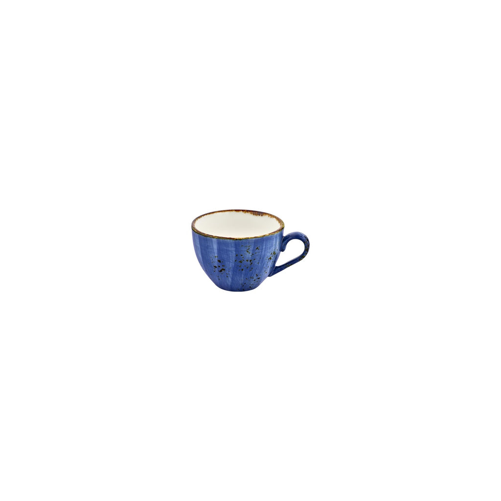 Turgla Enigma dia.2.25Inch  h:2Inch  3 oz. Round Blue Vitrified Espresso Cup SKU: T-HAENZT01KF-12