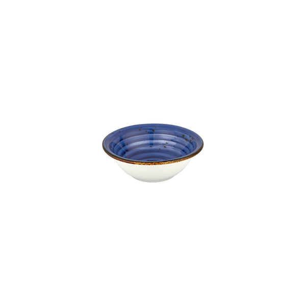 Turgla Enigma dia.6.25Inch  h:2.25Inch  17 oz. Round Blue Vitrified Bowl SKU: T-HAENZT16KS-12