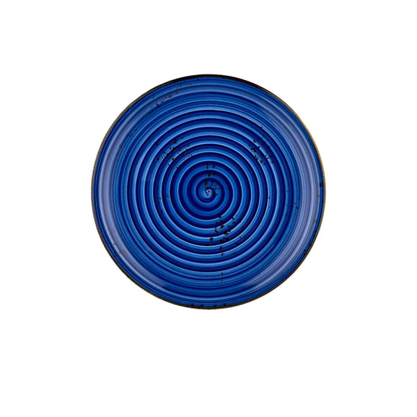 Turgla Enigma dia.9.75Inch  Round Blue Vitrified Plate SKU: T-HAENZT25DZ-12