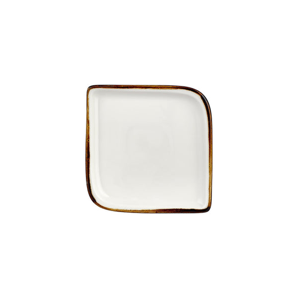 Turgla Gleam 8.75Inch  x 8.75Inch  Square Brown Vitrified Plate SKU: T-HAGLAR30KR-6