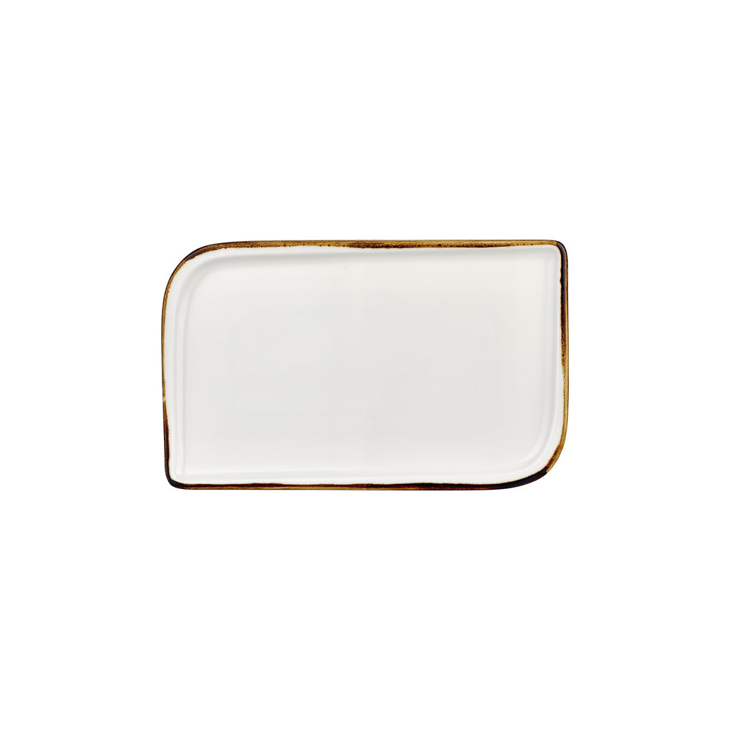 Turgla Gleam 11.75Inch  x 7Inch  x h:0Inch  Rectangular Brown Vitrified Platter SKU: T-HAGLAR34DT-6