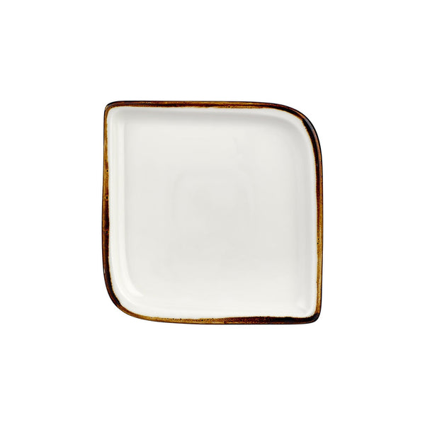 Turgla Gleam 11Inch  x 11Inch  Square Brown Vitrified Plate SKU: T-HAGLAR38KR-6