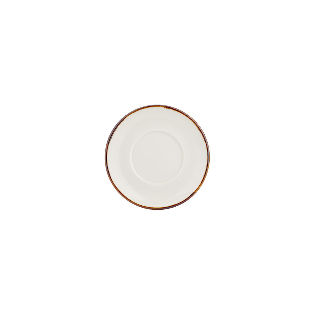 Turgla Gleam dia.5.5Inch  Round Brown Vitrified Saucer SKU: T-HAGLGT01CT-24