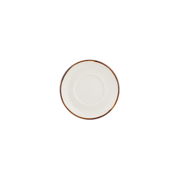 Turgla Gleam dia.5.5Inch  Round Brown Vitrified Saucer SKU: T-HAGLGT01CT-24