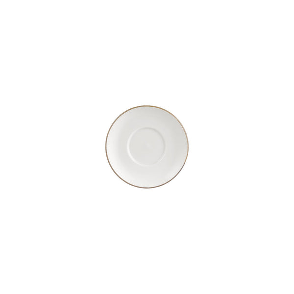 Turgla Gleam dia.4.75Inch  Round Brown Vitrified Saucer SKU: T-HAGLGT01KT-24
