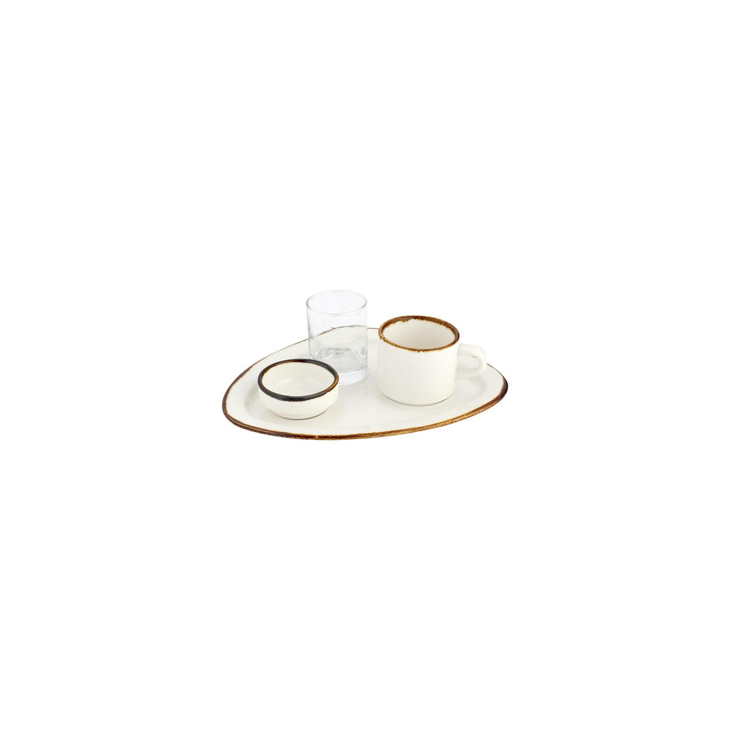 Turgla Gleam Organic Brown Vitrified Espresso Set SKU: T-HAGLGT01ST-2