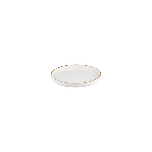 Turgla Gleam dia.6.25Inch  Round Brown Vitrified Plate SKU: T-HAGLHL16RD-6