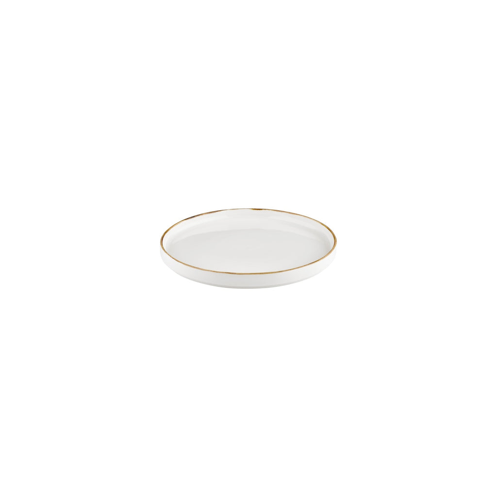 Turgla Gleam dia.7.5Inch  Round Brown Vitrified Plate SKU: T-HAGLHL19RD-6