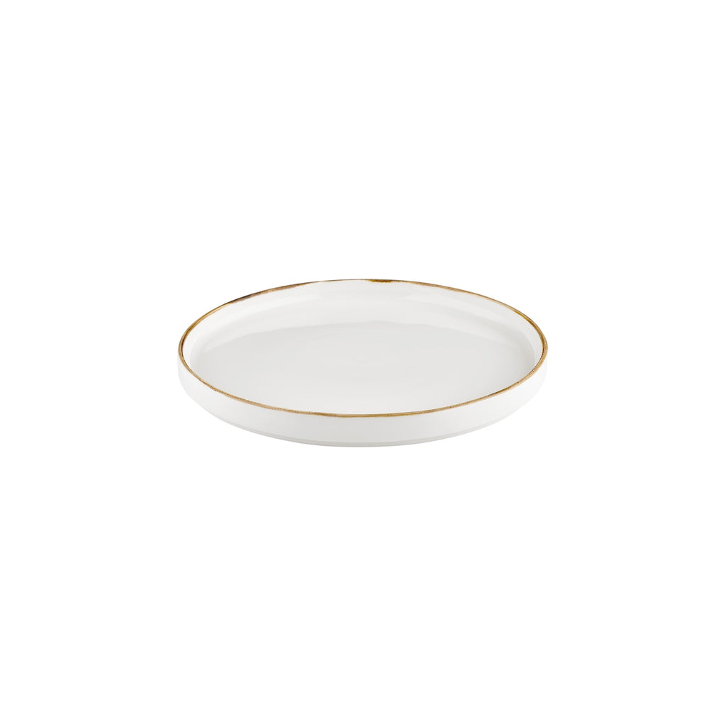 Turgla Gleam dia.10.75Inch  Round Brown Vitrified Plate SKU: T-HAGLHL27RD-6