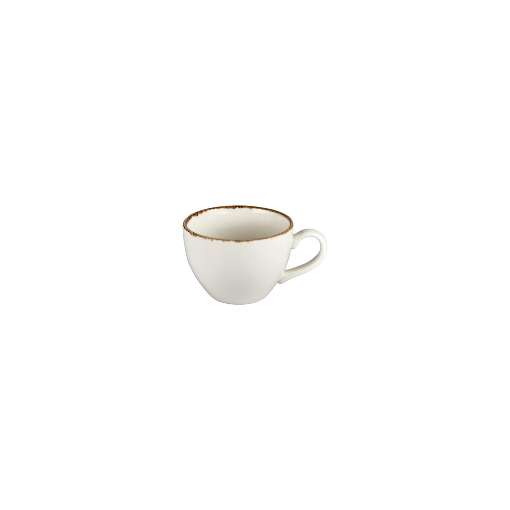 Turgla Gleam dia.4Inch  h:2.75Inch  7 oz. Round Brown Vitrified Cup SKU: T-HAGLZT01CF-12