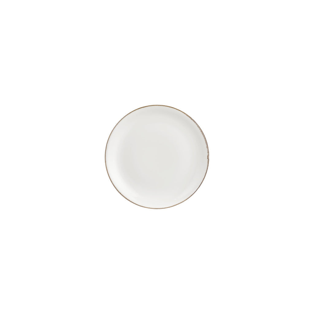 Turgla Gleam dia.6.75Inch  Round Brown Vitrified Plate SKU: T-HAGLZT17DZ-12