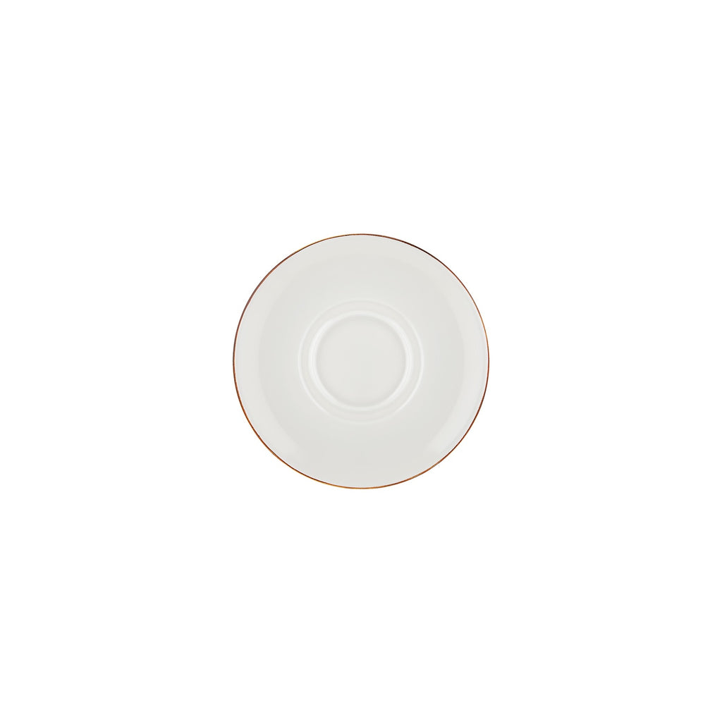 Turgla Gleam dia.7.5Inch  Round Brown Vitrified Saucer SKU: T-HAGLZT19KNS-12