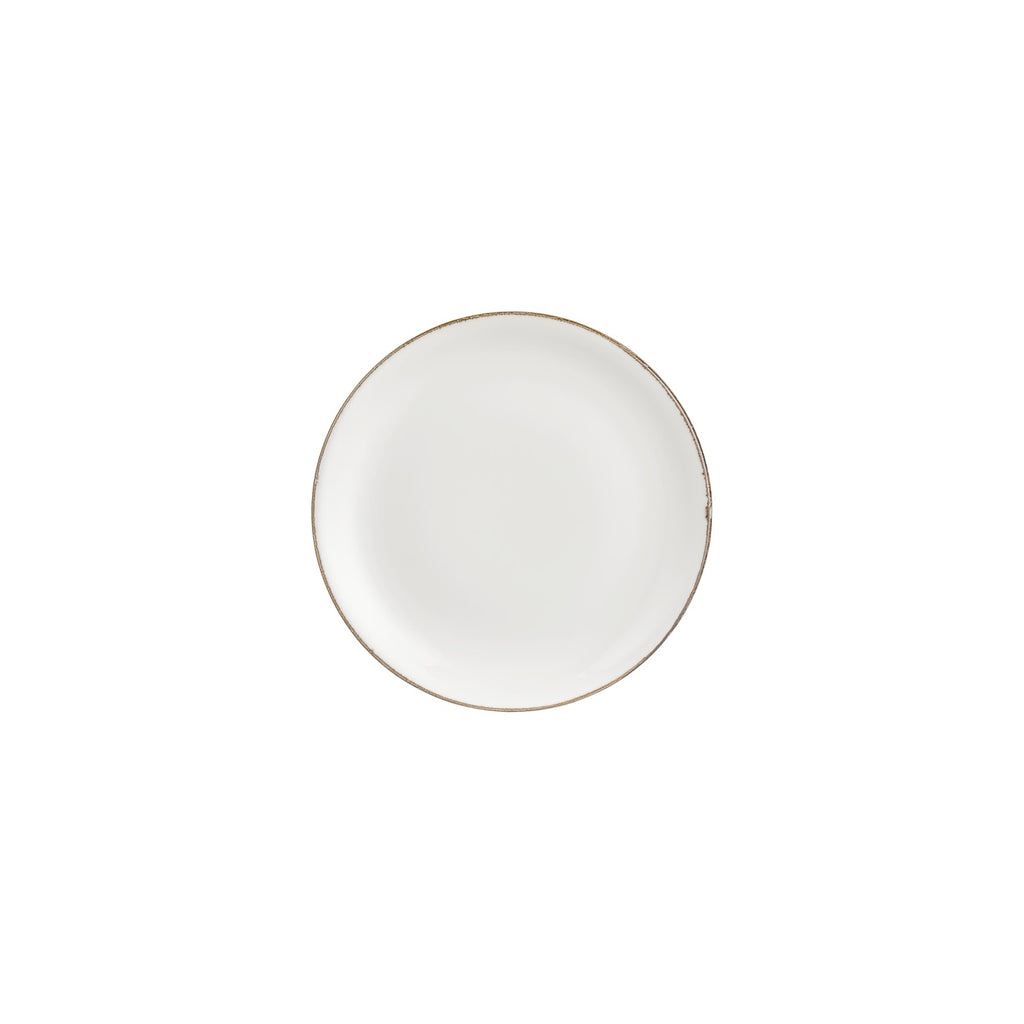 Turgla Gleam dia.8.25Inch  Round Brown Vitrified Plate SKU: T-HAGLZT21DZ-12