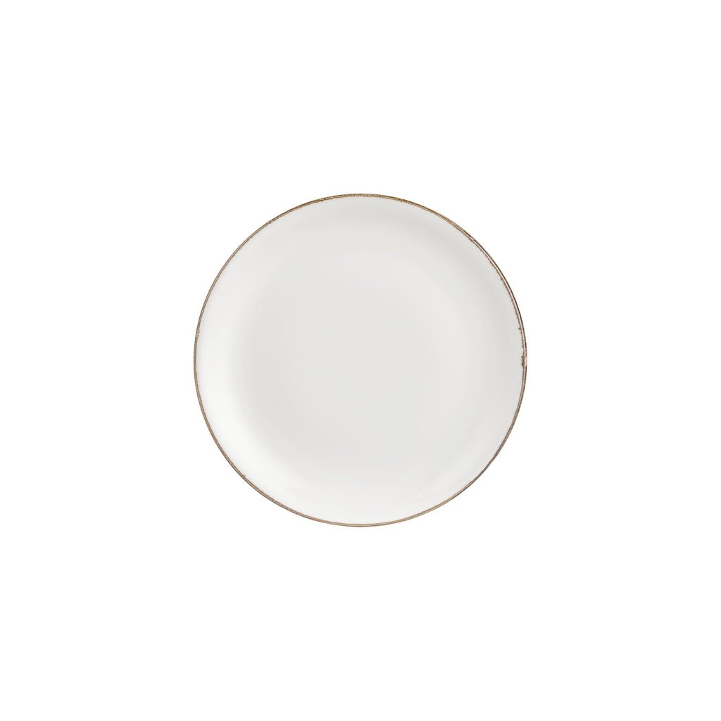 Turgla Gleam dia.9.75Inch  Round Brown Vitrified Plate SKU: T-HAGLZT25DZ-12