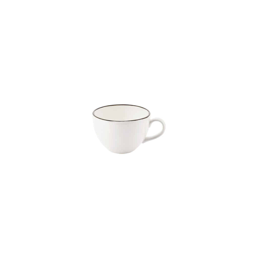 Turgla Luna dia.4Inch  h:2.75Inch  7 oz. Round Gray Vitrified Cup SKU: T-HAGRZT01CF-12