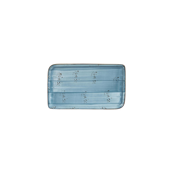 Turgla Infinity 9.5Inch  x 6Inch  Rectangular Turquoise Vitrified Plate SKU: T-HAINAR28DT-12