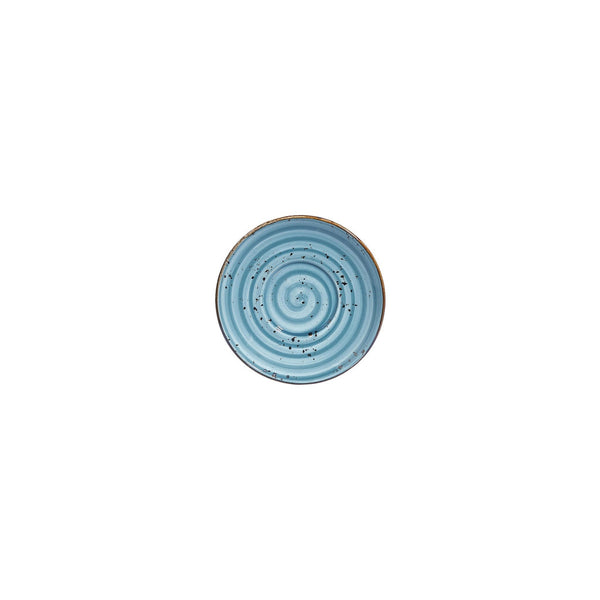 Turgla Infinity dia.4.75Inch  Round Turquoise Vitrified Saucer SKU: T-HAINGT01KT-24